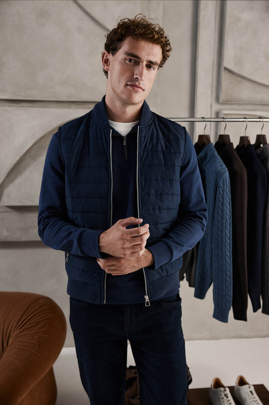 Beckett Navy Gilet