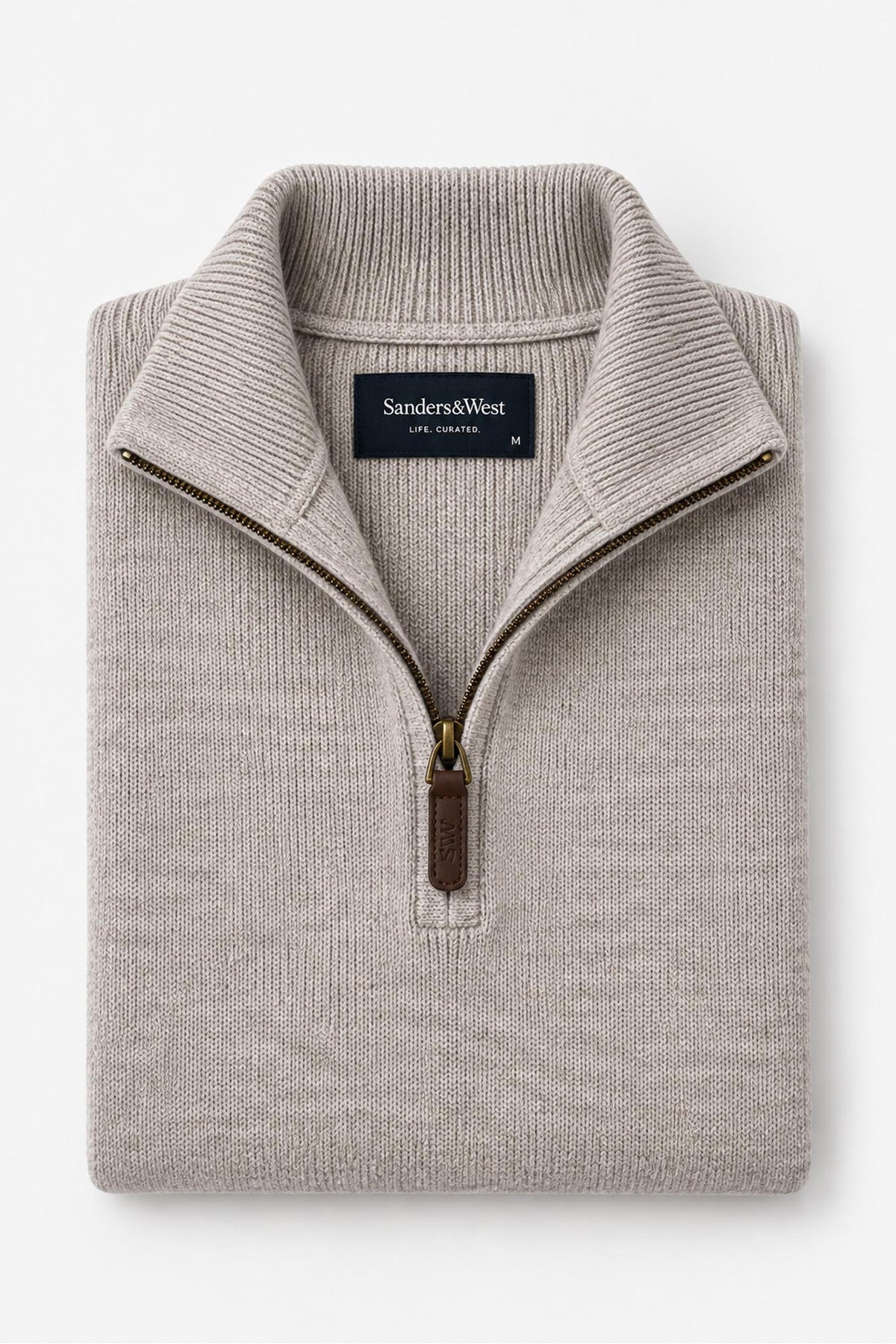 Matteo Qtr Zip Stone