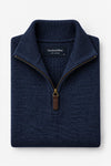 Matteo Qtr Zip Navy