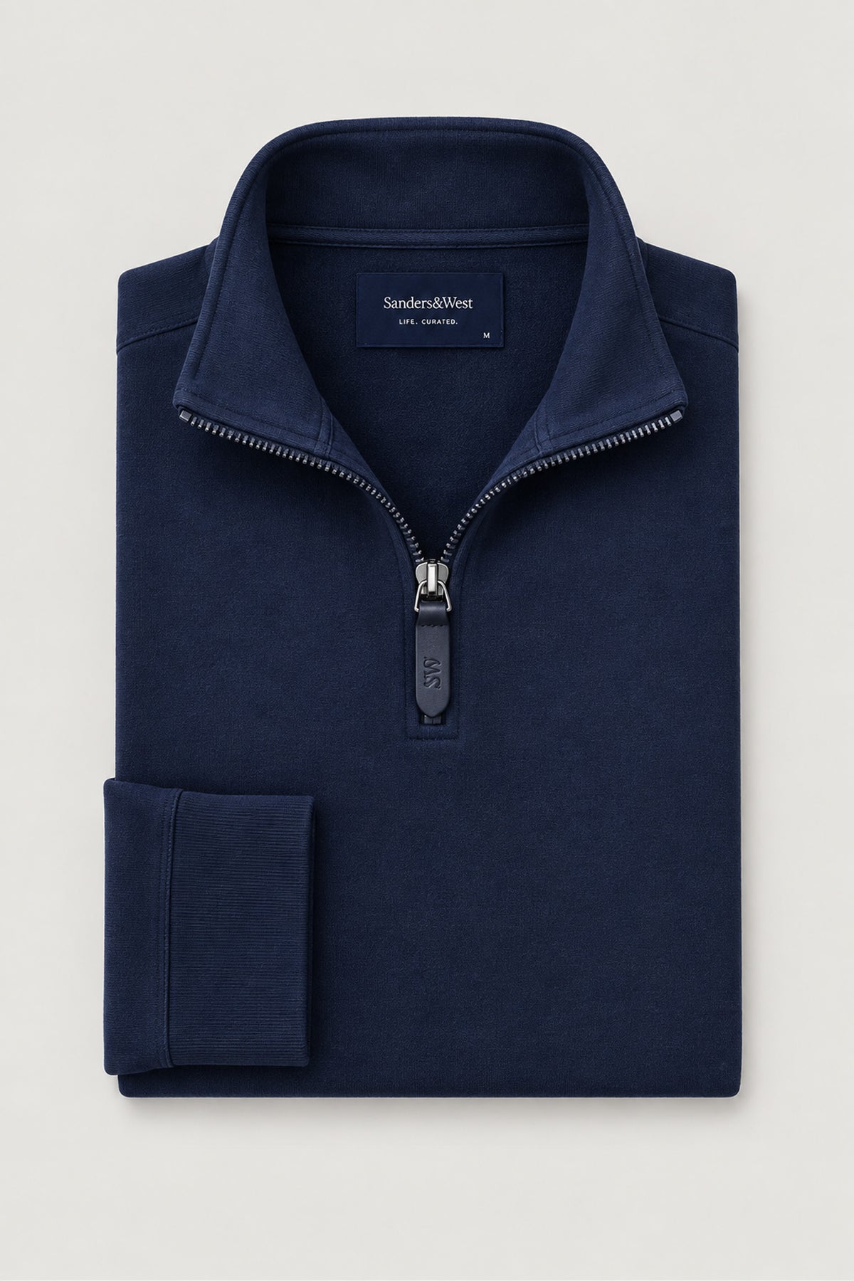 Gareth Navy Qtr Zip